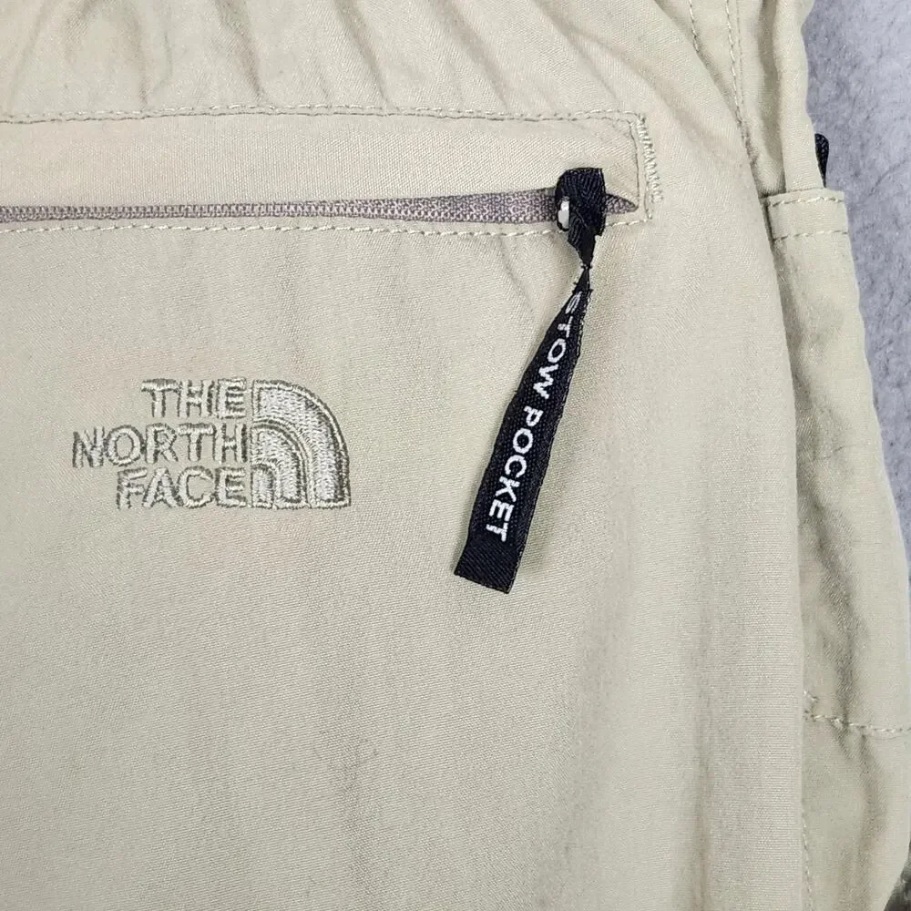 The North Face Pants Mens 32x30 Beige Cordura Nylon Hiking Cargo Stow Belted